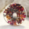 Botanical Top Whorl Resin Drop Spindle - 'Rose Potpurri', 37g