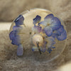 Botanical Top Whorl Resin Drop Spindle - 'Blue Hydrangea' 34g