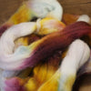 100g Hand Dyed Dorset Horn Wool Top for Handspinning or Felting - 'Brambles'