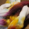 100g Hand Dyed Dorset Horn Wool Top for Handspinning or Felting - 'Brambles'