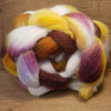 100g Hand Dyed Dorset Horn Wool Top for Handspinning or Felting - 'Brambles'