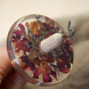 Botanical Top Whorl Resin Drop Spindle - 'Rose Potpurri', 37g