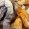 100g Hand Dyed Merino Wool Top for Handspinning or Felting - 'Owl'