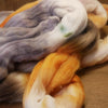 100g Hand Dyed Merino Wool Top for Handspinning or Felting - 'Owl'