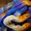 100g Hand Dyed Merino Wool Top for Handspinning or Felting - 'September Sky'