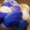 100g Hand Dyed Merino Wool Top for Handspinning or Felting - 'September Sky'