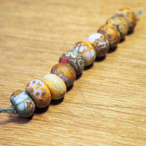 Handmade Lampwork Glass Beads - Rustic Set 3